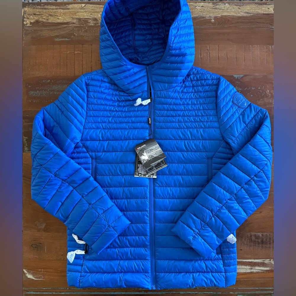 PAJAR Canada Men's Atlantic Blue Osprey Quilted Hooded Puffer Coat! NWTS!   S